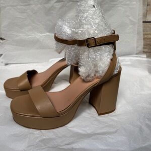 Nordstrom Noanita 8.5 nude block heels